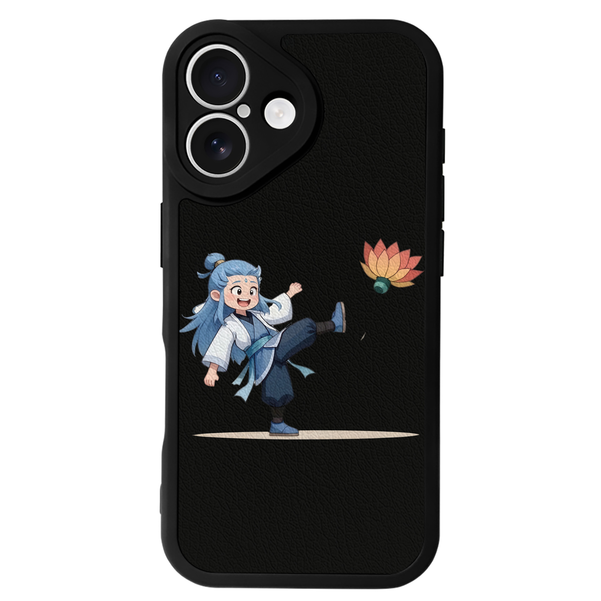 （画像用） Ne Zha 2 ナタ 魔童の大暴れ 【iPhone 16シリーズ対応】シリコンスマホケース（レザー調） 材質：シリコン